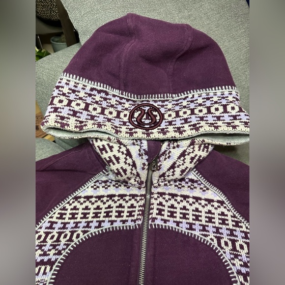 Lululemon Special Edition Knit Scuba Hoodie Size 6 Plum Purple - Picture 3 of 5
